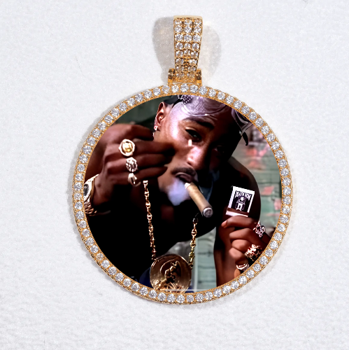 MEDIUM 3D CIRCLE CUSTOM PICTURE PENDANT