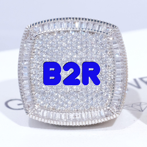 CUSTOM LETTER 3D ICED RING