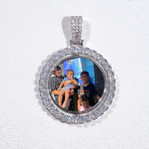 3D Spinning 2-Faced Custom Picture Pendant
