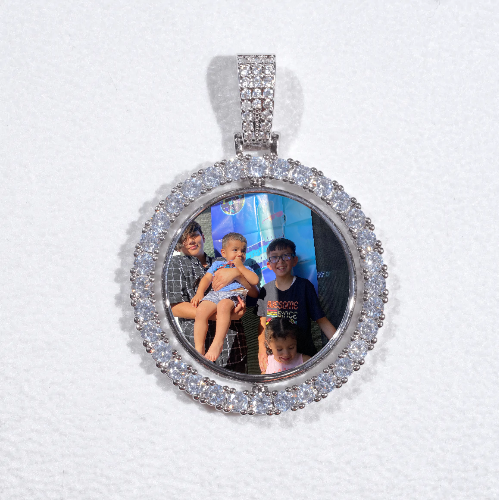 3D Spinning 2-Faced Custom Picture Pendant
