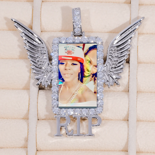 RIP WING 3D CUSTOM PICTURE PENDANT