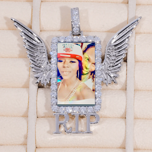 RIP WING 3D CUSTOM PICTURE PENDANT