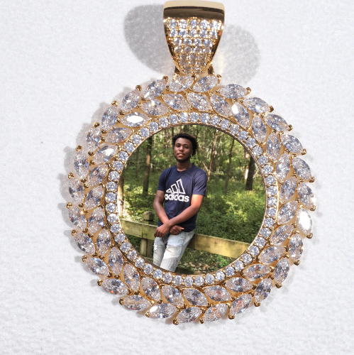 Large 3D Wheat Ear Custom Picture Pendant