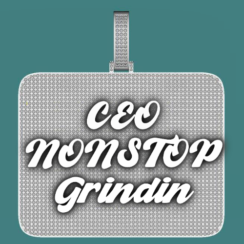 CUSTOM LETTER NECKLACE 3D BIG SQUARE