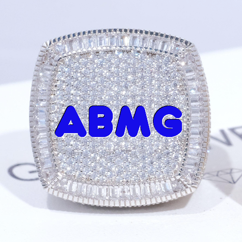 CUSTOM LETTER 3D ICED RING