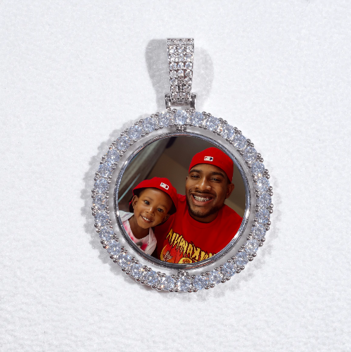 3D Spinning 2-Faced Custom Picture Pendant