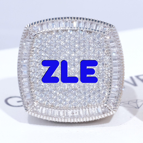 CUSTOM LETTER 3D ICED RING