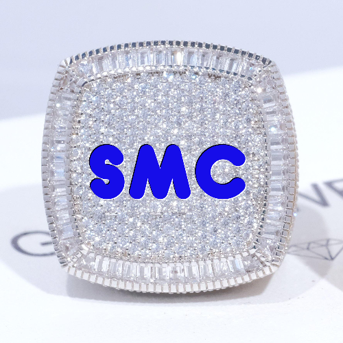 CUSTOM LETTER 3D ICED RING