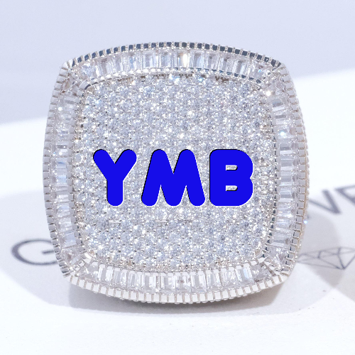 CUSTOM LETTER 3D ICED RING