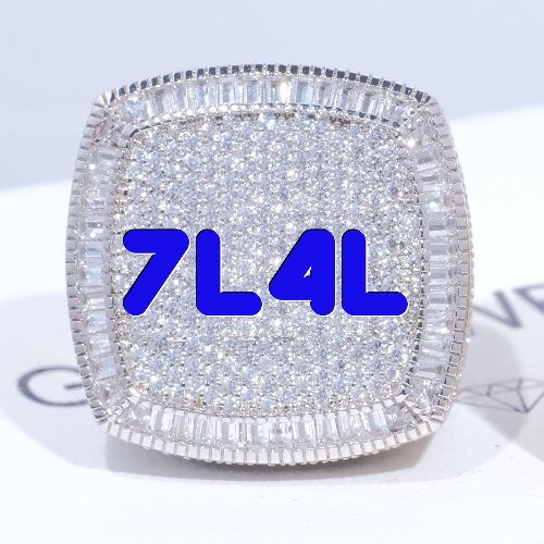 CUSTOM LETTER 3D ICED RING