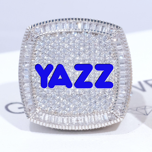 CUSTOM LETTER 3D ICED RING