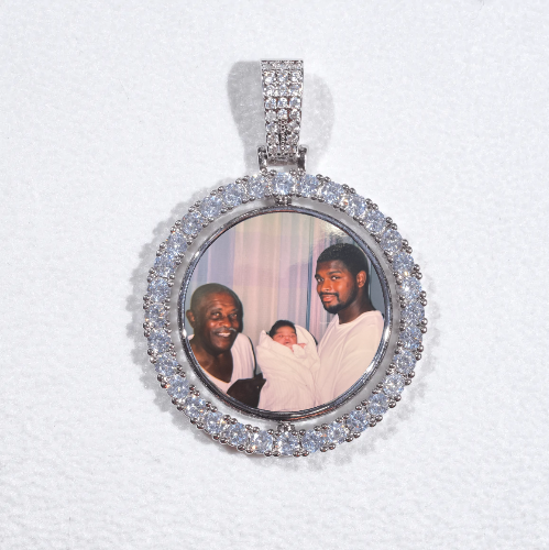 3D Spinning 2-Faced Custom Picture Pendant