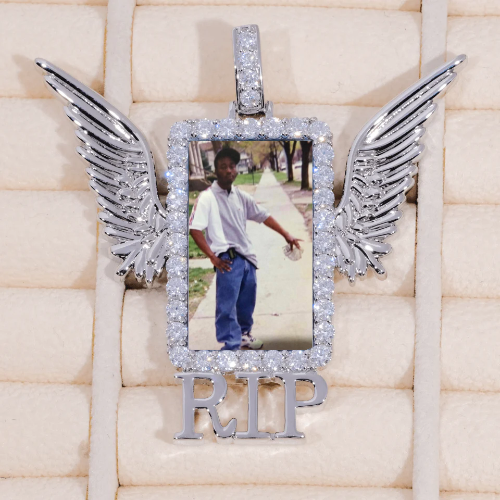 RIP WING 3D CUSTOM PICTURE PENDANT