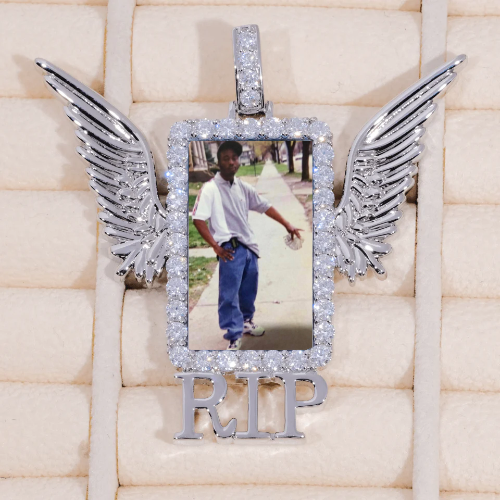 RIP WING 3D CUSTOM PICTURE PENDANT