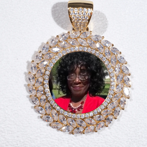 Large 3D Wheat Ear Custom Picture Pendant