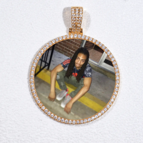 MEDIUM 3D CIRCLE CUSTOM PICTURE PENDANT
