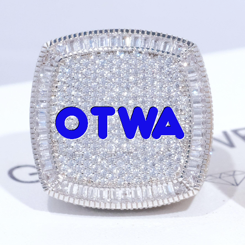 CUSTOM LETTER 3D ICED RING