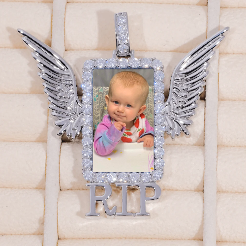RIP WING 3D CUSTOM PICTURE PENDANT
