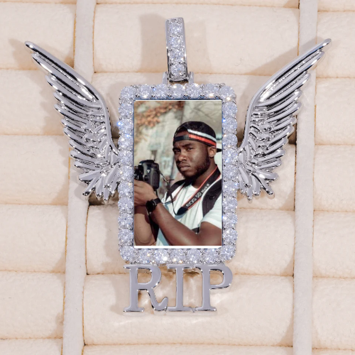 RIP WING 3D CUSTOM PICTURE PENDANT