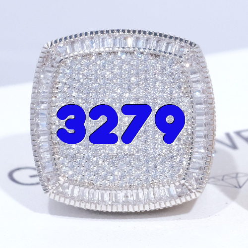 CUSTOM LETTER 3D ICED RING