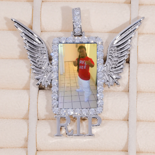 RIP WING 3D CUSTOM PICTURE PENDANT