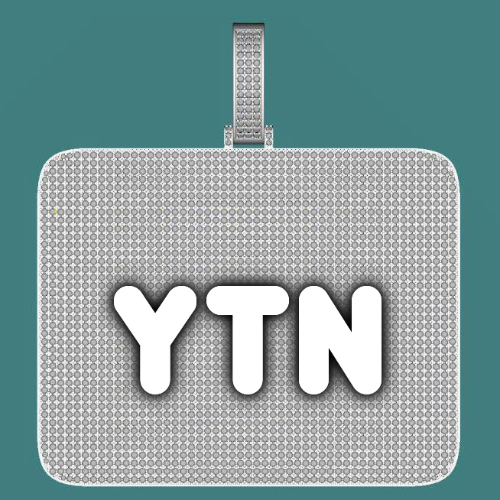 CUSTOM LETTER NECKLACE 3D BIG SQUARE