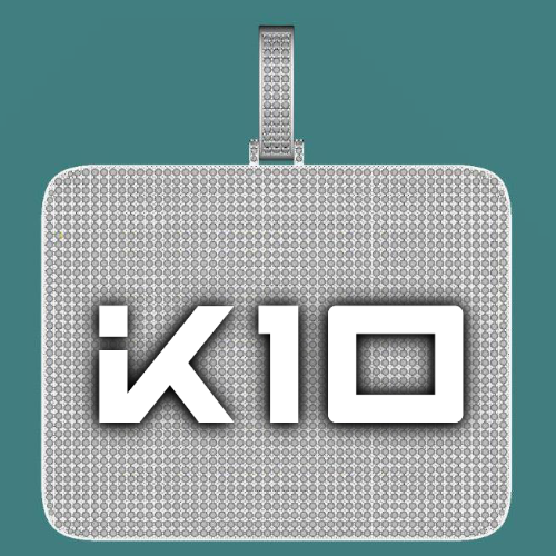 CUSTOM LETTER NECKLACE 3D BIG SQUARE
