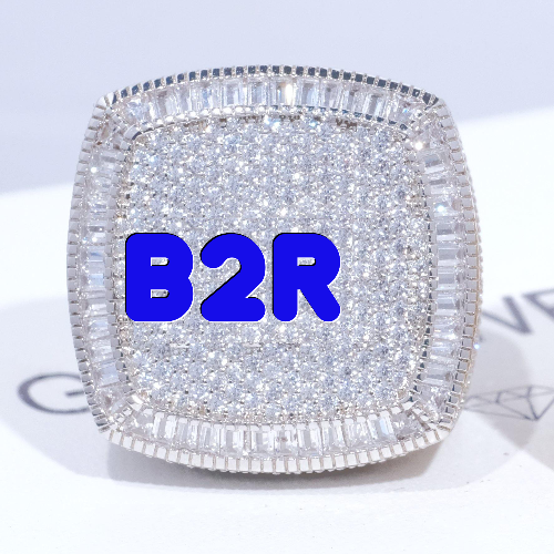 CUSTOM LETTER 3D ICED RING