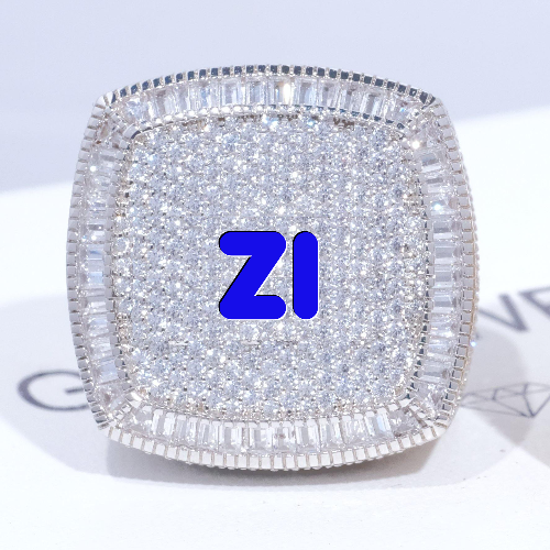 CUSTOM LETTER 3D ICED RING