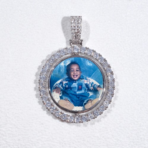 3D Spinning 2-Faced Custom Picture Pendant