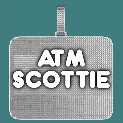 CUSTOM LETTER NECKLACE 3D BIG SQUARE