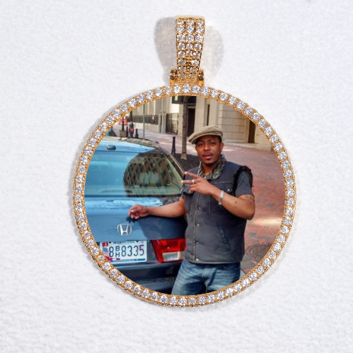 MEDIUM 3D CIRCLE CUSTOM PICTURE PENDANT