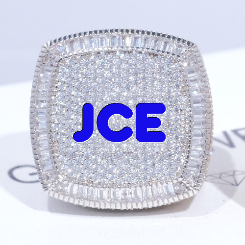 CUSTOM LETTER 3D ICED RING