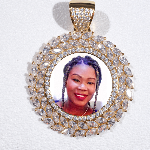 Large 3D Wheat Ear Custom Picture Pendant