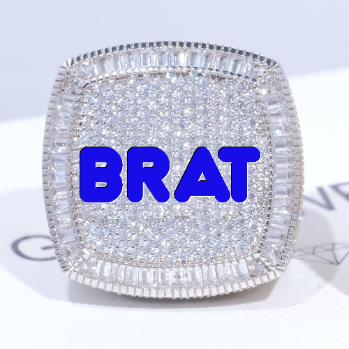 CUSTOM LETTER 3D ICED RING