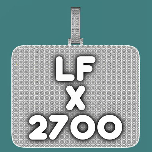 CUSTOM LETTER NECKLACE 3D BIG SQUARE