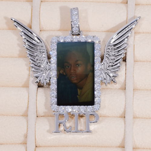 RIP WING 3D CUSTOM PICTURE PENDANT