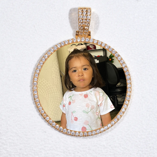 MEDIUM 3D CIRCLE CUSTOM PICTURE PENDANT