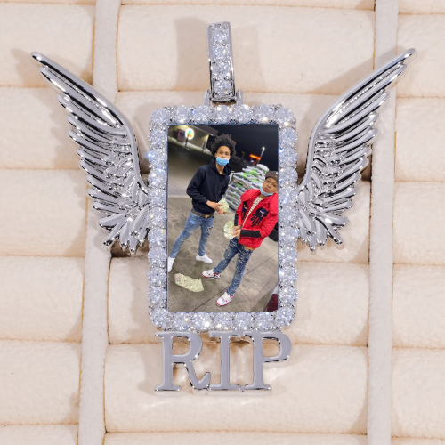 RIP WING 3D CUSTOM PICTURE PENDANT