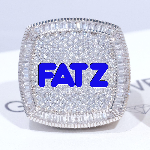 CUSTOM LETTER 3D ICED RING