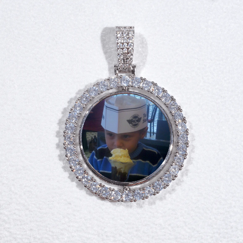 3D Spinning 2-Faced Custom Picture Pendant