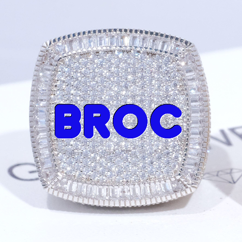 CUSTOM LETTER 3D ICED RING