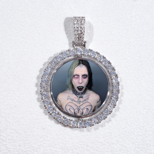 3D Spinning 2-Faced Custom Picture Pendant