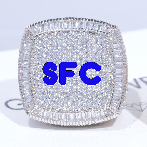 CUSTOM LETTER 3D ICED RING