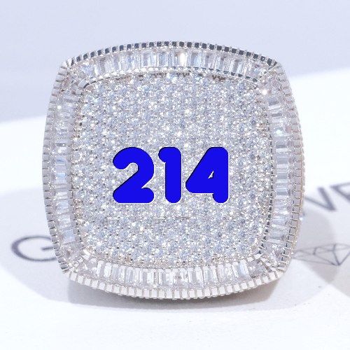 CUSTOM LETTER 3D ICED RING