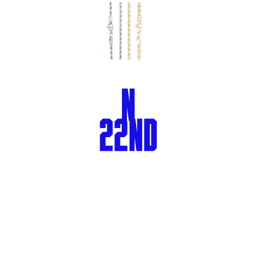 Custom Letters Baguette Two Layer Necklace