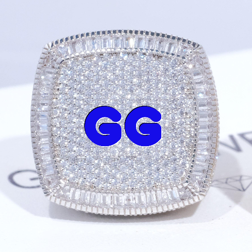 CUSTOM LETTER 3D ICED RING