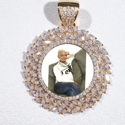 Large 3D Wheat Ear Custom Picture Pendant