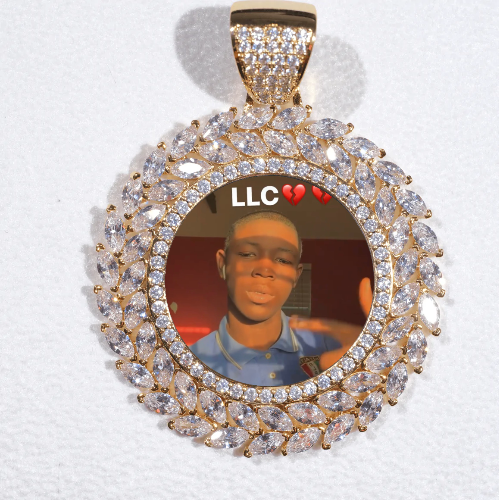 Large 3D Wheat Ear Custom Picture Pendant