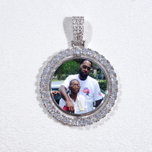 3D Spinning 2-Faced Custom Picture Pendant